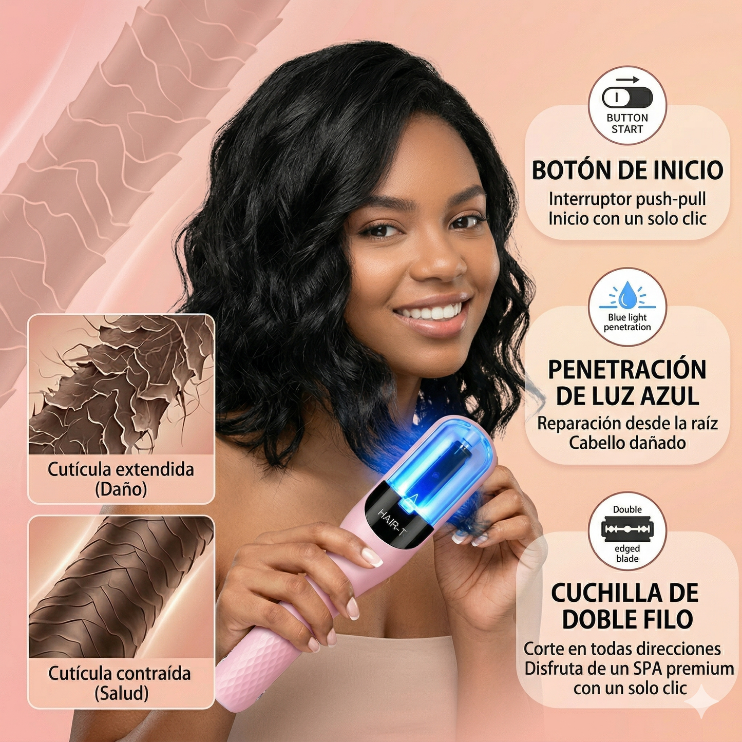 Recortador de puntas abiertas 2 en 1